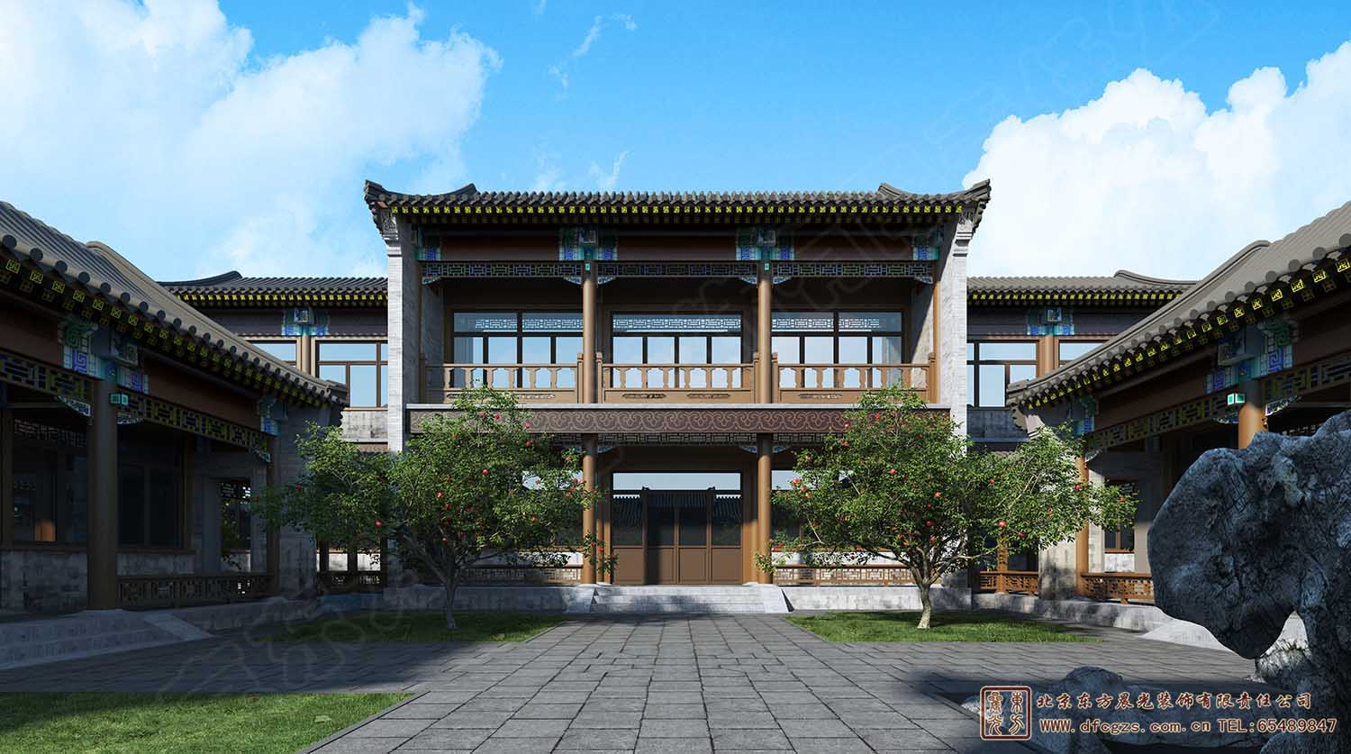 農村兩進中式裝修效果圖