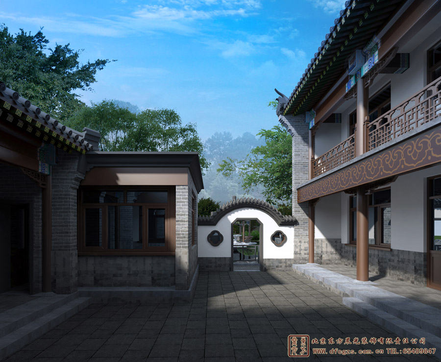 徽派中式宅院施工圖