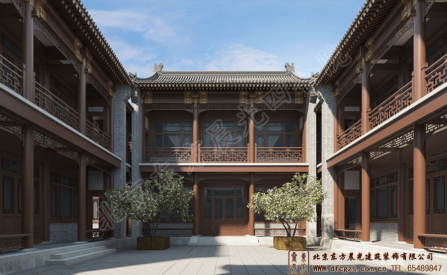 四合院效果圖