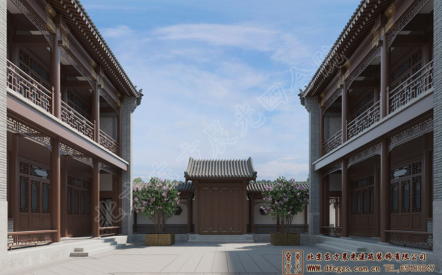 四合院效果圖