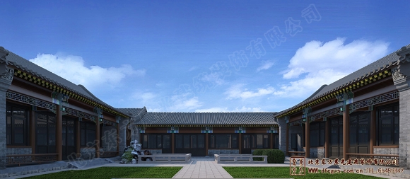 新中式風格四合院
