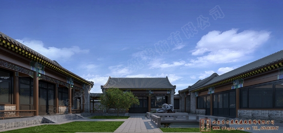 新中式風格四合院