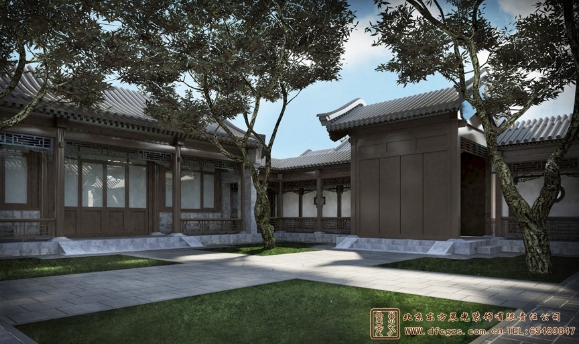 農村四合院一層設計