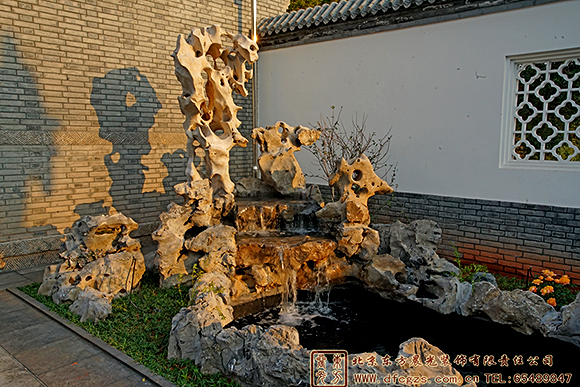 兩進中式別墅園林景觀設計