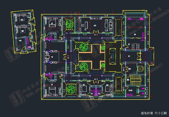 古建筑小青瓦四合院設計