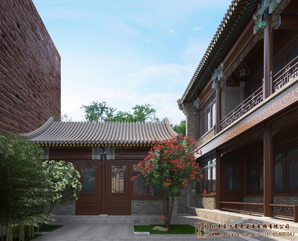 中式二層三合院
