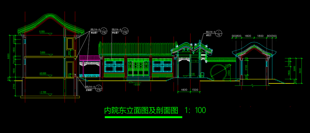 徽派二進中式建筑設計案例