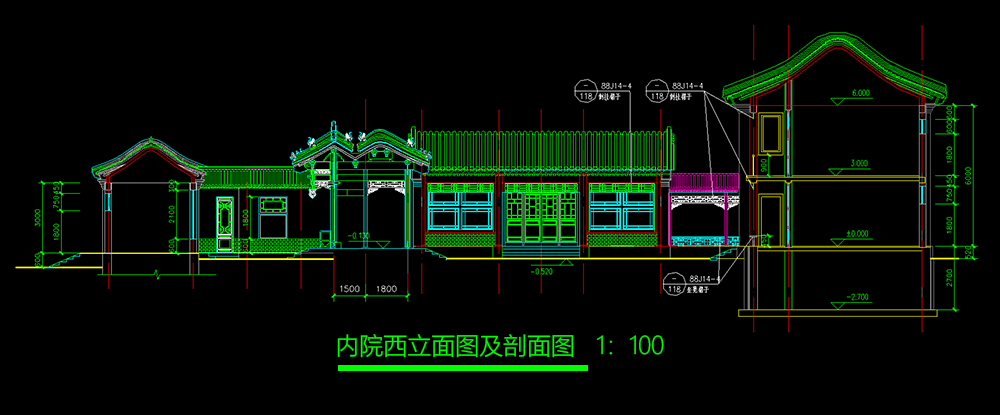 徽派二進中式建筑設計案例