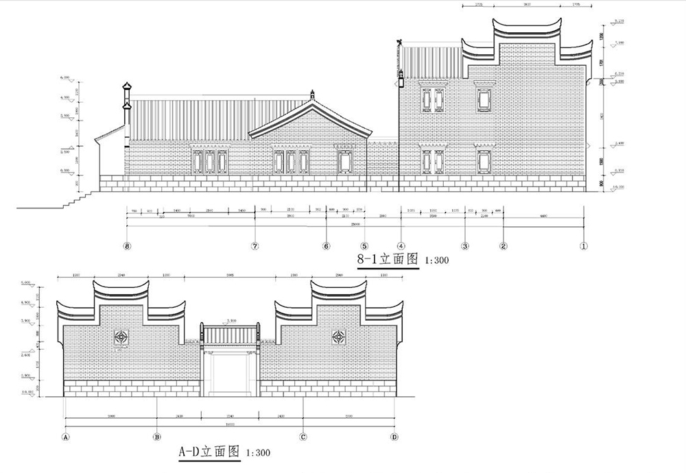 徽派二進中式建筑設計案例